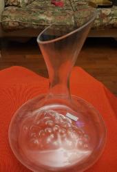 KALİTELİ KULLANILMAMIŞ CAM KARAF. EL YAPIM. DİBİ ÜZÜM KABARTMALI.