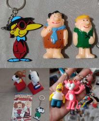 ÜCRETSİZ KARGO tipitip Snoopy taş devri Fred Barni Simpsons pembe panter Safinaz figür oyuncak anahtarlık süs set Koleksiyon dekor tasarım hediye vintage retro hobi reklam promosyon minyatür diorama nostalji