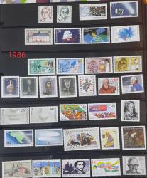 1986 Almanya MNH PUL TAM SERİ LOT  - DAMGASIZ SERİLER İYİ KATALOG DEĞERİ