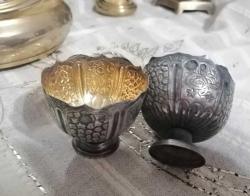 Osmanlı gümüş tuğralı çift zarf