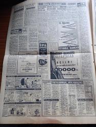 Yeni Sabah Gazetesi - Turkish Newspaper - 8 Haziran 1958 - ya Taksim ya Ölüm parolası bugün Beyazıt meydanında tekrarlanacak - Kıbrıs için miting var - bugün yapılacak Kıbrıs mitingi için gençlik Dün bütün gün hazırlandı hazırlanan dövizler fotoğraf - Türk milletinin kalemiyle Atatürk - Sirkeci ile Karaköy arasında düşen adanın da yıkım işi tamamlanmak üzere fotoğraf - Hürriyet Partisi bir tebliğ yayınladı - De Gaulle kabinesine bir müslüman giriyor - Cafer ile Hürmüz karikatür çizen Altan Erbulak - Hayk Hammer çizen Oğuz Aral - İpa İstanbul gıda pazarı - Hz Muhammed'in üç aşkı yazan Nezihe Araz Yazı Dizisi - Lana Turner rejisörü ile beraber fotoğraf - yugoslavya'daki Sovyet taraftarları temizleniyor - İtalyan yıldızları Amerika'ya kaçıyor fotoğraflar - Kartal yuvası yazan Zuhal Madenci Yazı Dizisi - Camel Süperlux boya - Fenerbahçe Galatasaray'ı  3 2 yendi - maçın kahramanlarından Avni Kalkavan fotoğraf - Kırkpınar sona eriyor - Çetin Şahiner yüksekte 1.99 metre ile tek birinciliği