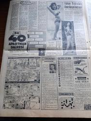 Yeni Sabah Gazetesi - Turkish Newspaper - 8 Haziran 1958 - ya Taksim ya Ölüm parolası bugün Beyazıt meydanında tekrarlanacak - Kıbrıs için miting var - bugün yapılacak Kıbrıs mitingi için gençlik Dün bütün gün hazırlandı hazırlanan dövizler fotoğraf - Türk milletinin kalemiyle Atatürk - Sirkeci ile Karaköy arasında düşen adanın da yıkım işi tamamlanmak üzere fotoğraf - Hürriyet Partisi bir tebliğ yayınladı - De Gaulle kabinesine bir müslüman giriyor - Cafer ile Hürmüz karikatür çizen Altan Erbulak - Hayk Hammer çizen Oğuz Aral - İpa İstanbul gıda pazarı - Hz Muhammed'in üç aşkı yazan Nezihe Araz Yazı Dizisi - Lana Turner rejisörü ile beraber fotoğraf - yugoslavya'daki Sovyet taraftarları temizleniyor - İtalyan yıldızları Amerika'ya kaçıyor fotoğraflar - Kartal yuvası yazan Zuhal Madenci Yazı Dizisi - Camel Süperlux boya - Fenerbahçe Galatasaray'ı  3 2 yendi - maçın kahramanlarından Avni Kalkavan fotoğraf - Kırkpınar sona eriyor - Çetin Şahiner yüksekte 1.99 metre ile tek birinciliği