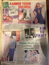 ŞEY HAFTALIK MAGAZİN GAZETESİ DOĞUM GÜNÜ HEDİYESİ  ( Turkish Newspaper ) - 9 NİSAN 1984 -TAM TAKIM 16 SAYFADIR -Müjde Ar-Hülya Avşar-Nurcan Gürbey-Selma Güneri-Timuçin Sayiner-Perihan Savaş-Nükhet Duru-Sümer Dundar-Recep Kaymak-Ayşe Mine-Sibel Egemen-İzzet Altınmeşe-Mine Soley-Meral Siman-Yavuz Koral-Faruk Tunç-Gülsüm Gürsöz-Coşkun Sabah-Halil Kadirbeyoğlu-Ferdi Özbeğen-Necmi Türk-Nurhan Akgün-Engin Caner-Orhan Gencebay-Süheyla Kaplan-Ahu Tuğba-Adnan Hüseyin Can-Erkut Can-Şükrü Öztunç-Ümit Bayrüsti-Faik Zambak-Zerrin Özer-Seher Şeniz-Ahmet Ertegün-Hüseyin Kaplan-Defne Yalnız-Maxi Alanis-Ayşe Özdemir-Gülsen Gülsen-Cici Kız-İbo-Alagözler-Seks hortladı-Bunlar mı eğitici sahneler-Sevişen kazanıyor-Siftahı soyunarak yaptı-Yeşilçam’ı soyan kadın-Bu kadın ne yapmak istiyor-Hedeften doğru son adım-İbrahim diye birini hatırlamıyorum-İlk özgürlük adımları-Karmen yoğun bakımda-Kim bu fikri-Olmaz böyle şey yoksa rüya mı-Ferdi Özbeğen-Züheyla da bir başka Adnan’a gönül verdi-Gencebay TRT’ye ihtar ç