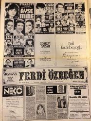 ŞEY HAFTALIK MAGAZİN GAZETESİ DOĞUM GÜNÜ HEDİYESİ  ( Turkish Newspaper ) - 9 NİSAN 1984 -TAM TAKIM 16 SAYFADIR -Müjde Ar-Hülya Avşar-Nurcan Gürbey-Selma Güneri-Timuçin Sayiner-Perihan Savaş-Nükhet Duru-Sümer Dundar-Recep Kaymak-Ayşe Mine-Sibel Egemen-İzzet Altınmeşe-Mine Soley-Meral Siman-Yavuz Koral-Faruk Tunç-Gülsüm Gürsöz-Coşkun Sabah-Halil Kadirbeyoğlu-Ferdi Özbeğen-Necmi Türk-Nurhan Akgün-Engin Caner-Orhan Gencebay-Süheyla Kaplan-Ahu Tuğba-Adnan Hüseyin Can-Erkut Can-Şükrü Öztunç-Ümit Bayrüsti-Faik Zambak-Zerrin Özer-Seher Şeniz-Ahmet Ertegün-Hüseyin Kaplan-Defne Yalnız-Maxi Alanis-Ayşe Özdemir-Gülsen Gülsen-Cici Kız-İbo-Alagözler-Seks hortladı-Bunlar mı eğitici sahneler-Sevişen kazanıyor-Siftahı soyunarak yaptı-Yeşilçam’ı soyan kadın-Bu kadın ne yapmak istiyor-Hedeften doğru son adım-İbrahim diye birini hatırlamıyorum-İlk özgürlük adımları-Karmen yoğun bakımda-Kim bu fikri-Olmaz böyle şey yoksa rüya mı-Ferdi Özbeğen-Züheyla da bir başka Adnan’a gönül verdi-Gencebay TRT’ye ihtar ç