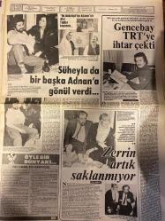 ŞEY HAFTALIK MAGAZİN GAZETESİ DOĞUM GÜNÜ HEDİYESİ  ( Turkish Newspaper ) - 9 NİSAN 1984 -TAM TAKIM 16 SAYFADIR -Müjde Ar-Hülya Avşar-Nurcan Gürbey-Selma Güneri-Timuçin Sayiner-Perihan Savaş-Nükhet Duru-Sümer Dundar-Recep Kaymak-Ayşe Mine-Sibel Egemen-İzzet Altınmeşe-Mine Soley-Meral Siman-Yavuz Koral-Faruk Tunç-Gülsüm Gürsöz-Coşkun Sabah-Halil Kadirbeyoğlu-Ferdi Özbeğen-Necmi Türk-Nurhan Akgün-Engin Caner-Orhan Gencebay-Süheyla Kaplan-Ahu Tuğba-Adnan Hüseyin Can-Erkut Can-Şükrü Öztunç-Ümit Bayrüsti-Faik Zambak-Zerrin Özer-Seher Şeniz-Ahmet Ertegün-Hüseyin Kaplan-Defne Yalnız-Maxi Alanis-Ayşe Özdemir-Gülsen Gülsen-Cici Kız-İbo-Alagözler-Seks hortladı-Bunlar mı eğitici sahneler-Sevişen kazanıyor-Siftahı soyunarak yaptı-Yeşilçam’ı soyan kadın-Bu kadın ne yapmak istiyor-Hedeften doğru son adım-İbrahim diye birini hatırlamıyorum-İlk özgürlük adımları-Karmen yoğun bakımda-Kim bu fikri-Olmaz böyle şey yoksa rüya mı-Ferdi Özbeğen-Züheyla da bir başka Adnan’a gönül verdi-Gencebay TRT’ye ihtar ç