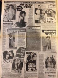 ŞEY HAFTALIK MAGAZİN GAZETESİ DOĞUM GÜNÜ HEDİYESİ  ( Turkish Newspaper ) - 9 NİSAN 1984 -TAM TAKIM 16 SAYFADIR -Müjde Ar-Hülya Avşar-Nurcan Gürbey-Selma Güneri-Timuçin Sayiner-Perihan Savaş-Nükhet Duru-Sümer Dundar-Recep Kaymak-Ayşe Mine-Sibel Egemen-İzzet Altınmeşe-Mine Soley-Meral Siman-Yavuz Koral-Faruk Tunç-Gülsüm Gürsöz-Coşkun Sabah-Halil Kadirbeyoğlu-Ferdi Özbeğen-Necmi Türk-Nurhan Akgün-Engin Caner-Orhan Gencebay-Süheyla Kaplan-Ahu Tuğba-Adnan Hüseyin Can-Erkut Can-Şükrü Öztunç-Ümit Bayrüsti-Faik Zambak-Zerrin Özer-Seher Şeniz-Ahmet Ertegün-Hüseyin Kaplan-Defne Yalnız-Maxi Alanis-Ayşe Özdemir-Gülsen Gülsen-Cici Kız-İbo-Alagözler-Seks hortladı-Bunlar mı eğitici sahneler-Sevişen kazanıyor-Siftahı soyunarak yaptı-Yeşilçam’ı soyan kadın-Bu kadın ne yapmak istiyor-Hedeften doğru son adım-İbrahim diye birini hatırlamıyorum-İlk özgürlük adımları-Karmen yoğun bakımda-Kim bu fikri-Olmaz böyle şey yoksa rüya mı-Ferdi Özbeğen-Züheyla da bir başka Adnan’a gönül verdi-Gencebay TRT’ye ihtar ç