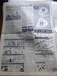 Yeni Sabah Gazetesi - Turkish Newspaper - 29 Ekim 1958 - Cumhuriyet Bayramı kutlu olsun - Cumhuriyet Bayramı sebebiyle yurtta büyük törenler yapılıyor - gençliğin yayınladığı bültenler - Cumhuriyet Bayramı sebebiyle mesaj ve tebrikler - Orgeneral İsmail Hakkı Tunaboylu'yu dün toprağa verdik Fotoğrafı - Eyüp Han Pakistan diktatörü - Rotary Kulübünde cumhuriyet günü fotoğraf - Ahçısı da De Gaulle'e oy vermemiş - CHP Anadolu ajansını savcılığa şikayet ediyor - Sivas'ta il basın bürosu kuruldu - Yeni Papa dün gece seçildi - Cafer ile Hürmüz karikatür çizen Altan Erbulak - Hayk Hammer çizen Oğuz Aral - Müzeyyen Senar Mediha Demirkıran Muzaffer Akgün Celal Şahin Tepebaşı gazinosu'nda - Nobel edebiyat mükafatını alan Rus Yazar Pasternak Rus yazarlar birliğinden çıkarıldı - Şeyhin Encamı Karaca tiyatrosunda - gönüller sultanı Mevlana yazan Mehmet Önder Yazı Dizisi - mithatpaşa'da dörtlü turnuva Galatasaray Adalet Spartak Vefa maçı - milli takımımız dün gece Bükreş'e vardı -Beşiktaş Real Madrid