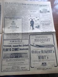 Yeni Sabah Gazetesi - Turkish Newspaper - 29 Ekim 1958 - Cumhuriyet Bayramı kutlu olsun - Cumhuriyet Bayramı sebebiyle yurtta büyük törenler yapılıyor - gençliğin yayınladığı bültenler - Cumhuriyet Bayramı sebebiyle mesaj ve tebrikler - Orgeneral İsmail Hakkı Tunaboylu'yu dün toprağa verdik Fotoğrafı - Eyüp Han Pakistan diktatörü - Rotary Kulübünde cumhuriyet günü fotoğraf - Ahçısı da De Gaulle'e oy vermemiş - CHP Anadolu ajansını savcılığa şikayet ediyor - Sivas'ta il basın bürosu kuruldu - Yeni Papa dün gece seçildi - Cafer ile Hürmüz karikatür çizen Altan Erbulak - Hayk Hammer çizen Oğuz Aral - Müzeyyen Senar Mediha Demirkıran Muzaffer Akgün Celal Şahin Tepebaşı gazinosu'nda - Nobel edebiyat mükafatını alan Rus Yazar Pasternak Rus yazarlar birliğinden çıkarıldı - Şeyhin Encamı Karaca tiyatrosunda - gönüller sultanı Mevlana yazan Mehmet Önder Yazı Dizisi - mithatpaşa'da dörtlü turnuva Galatasaray Adalet Spartak Vefa maçı - milli takımımız dün gece Bükreş'e vardı -Beşiktaş Real Madrid