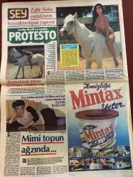 ŞEY HAFTALIK MAGAZİN GAZETESİ DOĞUM GÜNÜ HEDİYESİ  ( Turkish Newspaper ) - 29 HAZİRAN 1985 -TAM TAKIM 12 SAYFADIR -İbrahim Tatlıses-Müjde Ar-Adalet Tatlıses-Perihan Savaş-Zafir Seba-Mimi-Müjgan Arı-Hüner Coşkuner-İpek Pınar-Nihal Arda-Oya Aydoğan-Selahattin Alpay-Gülden Karaböcek-Ferdi Tayfur-Nesrin Topkapı-Edip Akbayram-Hülya Yiğitalp-Bülent Ersoy-Zerrin Arkan-Sibel Egemen-Efruz-Necla Akden-Faruk Tınaz-Gönül Akkor-Sermin Can-Semra Türel-Mine Zeren-Fatma Girik-Necla Nazır-Tarık Akan-Gönül Göksel-Hülya Süer-Belkıs Akkale-Piraye Uzun-Fatma Girik-Türkan Şoray-Cihan Ünal-Zeynep Özal Anaları evde çocukları metresle-Zafer Belkıs -İşte Tatlıses’i homoseksüel yapan adam-Gençler Müjde Ar’ı hasta etti-Şimdi hayatında kadın yok-Bunlar sadece çocuklarının anaları-Lady Godiva usulü protesto-Mimi topun ağzında-Bülent Ersoy Zerrin’i seçti-Tatlıses çirkin iftiraya nasıl bulandı-Lanetli beraberlik-SEY’e yasak yok-Ferdi bitti devreye yönetmeni girdi-Neden kaçtım-6’lıyı tutturdu ortadirek kurtuldu