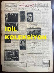 Osmanlıca Cumhuriyet Gazetesi, Orijinal Dönem Basım, (Ottoman Newspaper) - 27 Kasım (Teşrin-i Sani) 1926 - Sayı: 917 - Hicri: 21 Cemaziyelevvel 1345 - Türk-Yunan İtilafı Ne oldu? Tevfik Rüştü (Aras) Bey'in Tavassutu Talep Edildi. Atina Sefirimiz Cevat Bey İtilafnamenin İmzasından Sonra Türkiye'ye Gelecek - İlk Milli Şeker Fabrikamız Açıldı. Dün Alpullu Fabrikasının Küşat Merasimi Yapıldı. Cumhuriyet Hükümeti Üç Beyaz ve Üç Siyaha Pek Büyük Ehemmiyet Veriyor. (Foto) Maliye Vekili Mustafa Abdülhak (Renda) Bey Fabrikanın Kapısındaki Kurdeleyi Keserken - Alman Sefareti Ankara'da Yerleşiyor. İstanbul'da Ayas Paşa'daki Sefaret Binası Mektep İttihaz Edilecek - Yeni Bir Felaket: Bursa'da Büyük Bir Yangın Oldu. 200 Mağaza Yanmış, Hasarat İki Milyon Liradan Fazla Tahmin Edilmektedir - (Foto) Ankara'da Şahne Suyunun Resm-i Küşadı İntibaatından - Hariciye Encümeninin İctimaı: Encümen Bugün Hariciye Vekilinin Odesa Mülakatı Hakkındaki İzahatını Dinleyecektir