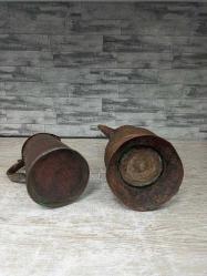 Antika Osmanlı Acem İşi Bakır Sürahi ve Şerbetlik