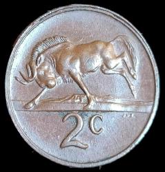 Güney Afrika Cumhuriyeti 1972 2 Cent Nadir yıl