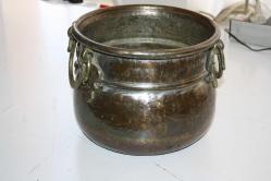 ANTİKA Eski Dönem Dövme Elyapımı Bakır BAKRAÇ   DETAYLAR RESIMLERDE (KIRMIZI KASA 1