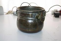 ANTİKA Eski Dönem Dövme Elyapımı Bakır BAKRAÇ   DETAYLAR RESIMLERDE (KIRMIZI KASA 1