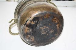 ANTİKA Eski Dönem Dövme Elyapımı Bakır BAKRAÇ   DETAYLAR RESIMLERDE (KIRMIZI KASA 1