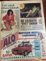 ŞEY HAFTALIK MAGAZİN GAZETESİ DOĞUM GÜNÜ HEDİYESİ  ( Turkish Newspaper ) - 26 EKİM 1985 -TAM TAKIM 12 SAYFADIR -Hale Soygazi-Tarık Akan-İbrahim Tatlıses-Perihan Savaş-Derya Tuna-Hüner Coşkuner-Gülistan Orhan-Müjdat Gezen-Müserref Akay-Muzaffer Uzipınar-Sezer Güvenirgil-Mertin Fırat-Ayla Bora-Hülya Süer-Semra Türel-Vahdet Vural-Huri Sapan-Aysel Mutlu-Ülkü Erakalin-Coşkun Sabah-Erdal Özbek-Gülşen Bubikoğlu-Behçet Nacar-Nilgün Saraylı-Hüseyin Can-Erkut Can-Mine Şoley-Coşkun Ersöz-Ahmet Uğurlu-Ahmet Selçuk İlkan-Emel Çölgeçen-Süheyl Uygur-Süheyla Uygur-Dul sevişmesi-Bir avuç cennet’in cennet köşesi-Geleceği bu adamın elinde-Tatlıses’in aşk defteri yine karıştı-Bu yüzük parmakta kalacak mı-Derya Tuna da Perihan Savaş’ın yolunda-Kiminle olursa olsun beni kızımla rahat bıraksın-3 yıl erkek orucu tutacak-Bu arabaya evet derim-Kocama dahi güzelliğimi harcatmam-İzmirli kürk Ankara’da olay yarattı-Harika Avcı’nın sahne nikahı bitti-Bahtsız gelini Ankara’ya kaçırdılar-Ağlatan çocuklar güldürenlere