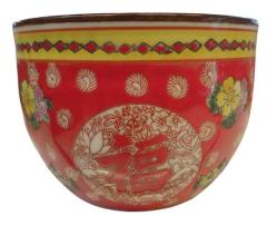 Eski Çin El İşçilikli Porselen Çorba Kasesi Takımı