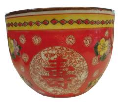 Eski Çin El İşçilikli Porselen Çorba Kasesi Takımı