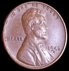 Amerika 1945 D 1 Lincoln Cent