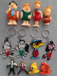 Taş devri Fred Barni Wilma çakıl. TipiTip Tipitoş Hugo hugolayn anahtarlık süs. Kinder boy mini Aslan Max ve arkadaşları figür oyuncak set koleksiyon dekor tasarım hediye vintage retro aksesuar nostalji reklam promosyon minyatür diorama hobi