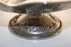 ORJİNAL BAKIR SÜPER SUNUMLUK COK KALIN GÜMÜŞ KAPLAMA DETAYLAR RESIMLERDE   (MAVİ  KASA 1