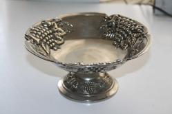 ORJİNAL BAKIR SÜPER SUNUMLUK COK KALIN GÜMÜŞ KAPLAMA DETAYLAR RESIMLERDE   (MAVİ KASA 1