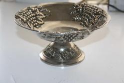 ORJİNAL BAKIR SÜPER SUNUMLUK COK KALIN GÜMÜŞ KAPLAMA DETAYLAR RESIMLERDE   (MAVİ KASA 1