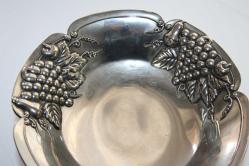 ORJİNAL BAKIR SÜPER SUNUMLUK COK KALIN GÜMÜŞ KAPLAMA DETAYLAR RESIMLERDE   (MAVİ KASA 1