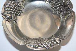 ORJİNAL BAKIR SÜPER SUNUMLUK COK KALIN GÜMÜŞ KAPLAMA DETAYLAR RESIMLERDE   (MAVİ KASA 1