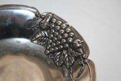 ORJİNAL BAKIR SÜPER SUNUMLUK COK KALIN GÜMÜŞ KAPLAMA DETAYLAR RESIMLERDE   (MAVİ KASA 1