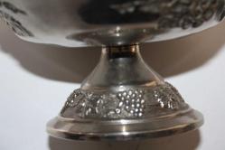 ORJİNAL BAKIR SÜPER SUNUMLUK COK KALIN GÜMÜŞ KAPLAMA DETAYLAR RESIMLERDE   (MAVİ KASA 1