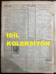 Osmanlıca Cumhuriyet Gazetesi, Orijinal Dönem Basım, (Ottoman Newspaper) - 8 Şubat 1928 - Sayı: 1349 - Hicri: 16 Şaban 1346 - Yeni Tevkifat Haberleri Doğru Değildir. Divan-ı Ali Yarın Mahkemeye Başlayacaktır, Mahkeme Salonundaki Hazırlıklar Tamamiyle İkmal Edilmiştir - Meclis Veznesindeki Suistimal. Ankara Ağır Ceza Mahkemesi Dün Mahkemeye Devam Etmiş ve Şahit Olan Üç Mebusu Dinlemiştir. Veznedar Hacı Mehmet Bey Açık İkrarla Beraber Tevillerine Devam Etmektedir (Foto) Dün Mahkemede Şahit Olarak Dinlenen Mebuslar Sivas Mebusu Rasim Bey, Cebel-i Bereket Mebusu Avni Bey, Bursa Mebusu Asaf Bey - İstanbul'da Vasati Ömür 45. Korkunç Bir Yekun. Bir Sene Zarfında Şehrimizde 12826 Kişi Öldü - Sevinç Faciası Nasıl Olmuştu? Şahitler Dün Heyet-i Hakime Huzurunda Facianın Nasıl Vuku Bulduğunu İzah Ettiler. Müddeiler Seyr-i Sefainden ve Sevinç Kumpanyasından On Binlerce Lira Diyet İstiyorlar - Yıldız Kumar Davası. Dün Mahkemede Şahit Sıfatıyla Müdde-i Umumi Muavini Bahattin Bey Dinlendi