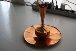 BAKIR VAZO TABAĞI İLE BERABER  SÜPER ÜRÜN DETAYLAR RESIMLERDE  (ALİ KOLİSİ