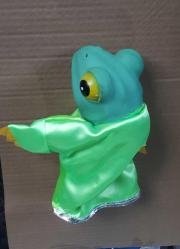 EL KUKLASI  KURBAĞA 8 Kurbağa Kısmı Hafif Sert Plastik)