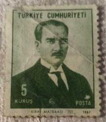 1967 Türkiye Sürekli Pul - Atatürk 50 Kuruş