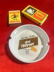 TEKEL YENİ HARMAN KOLEKSİYONLUK PORSELEN KÜLLÜK VİNTAGE KİBRİT HEDİYELERİYLE