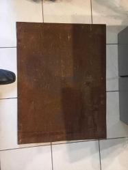 Tabela  Şehirler arası otobüs durağı Kalın saç üzerine 80 x 60 cm boyutlarında 8 kg civarında Çok Temiz