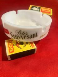 VİNTAGE PETER STUYVESANT OPALİN KÜLTABLASI VİNTAGE KİBRİT HEDİYELERİYLE