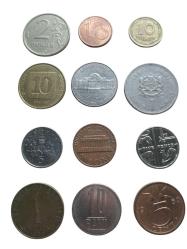 LOT.13 » 12  Adet Dünya Paraları Yabancı Koleksiyon Madeni Para. Eski Para . Yabancı Madeni Para.