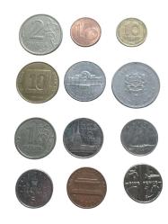 LOT.11 » 12  Adet Dünya Paraları Yabancı Koleksiyon Madeni Para. Eski Para . Yabancı Madeni Para.