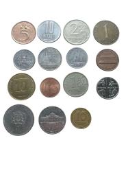 LOT.5 » 15  Adet Dünya Paraları Yabancı Koleksiyon Madeni Para. Eski Para . Yabancı Madeni Para.