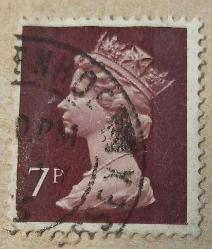 1975 İngiltere Pulu - Kraliçe II. Elizabeth 7p