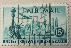 1947 ABD Pulu - Air Mail 15c