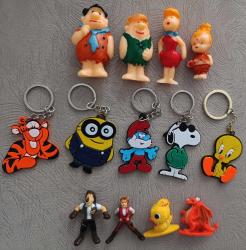 Taş devri Fred Barni Wilma çakıl. Tigger minions şirin baba Snoopy Tweety anahtarlık süs. Kinder boy mini Aslan Max ve arkadaşları figür oyuncak set koleksiyon dekor tasarım hediye vintage retro aksesuar nostalji reklam promosyon minyatür diorama hobi