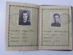 TÜRKİYE CUMHURİYETİ Evlenme Vekaleti EVLENME CÜZDANI - 1942 ( NAZİRE SERİN - ABDÜLKADİR OKUMAZ adlarına ait )