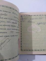 TÜRKİYE CUMHURİYETİ Evlenme Vekaleti EVLENME CÜZDANI - 1942 ( NAZİRE SERİN - ABDÜLKADİR OKUMAZ adlarına ait )