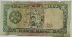 TÜRKMENİSTAN  1995   20 MANAT