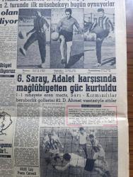 Yeni Sabah Gazetesi - Turkish Newspaper - 19 Kasım 1959 - Pakistan devlet reisi Eyüp Han Ankara'da Celal Bayar tarafından karşılandı fotoğraf - Pakistan Reisicumhurunu karşılama töreninde Ankara emniyet müdürünün otomobili iki kişiyi ezdi ezilen vatandaşlar derhal öldü fotoğraf - Londra'da kaza geçiren doçent Halide Dolu 17 bin tazminat alıyor - meşhur soprano Maria Callas boşandıktan sonra fotoğraf - Samsun'da 12 Nurcu dün ağır cezaya verildi - Saidi Nursi - CMKP kongresinde Osman Bölükbaşı sert konuştu fotoğraf - Cafer İle Hürmüz karikatür çizen Altan Erbulak - Hayk Hammer çizen Oğuz Aral - Audrey Hepburn moda yarattı fotoğraf - İttihat ve Terakki içinde dönenler Anlatan Galip Vardar Yazan Samih Nafiz Tansu Yazı Dizisi - Fenerbahçe Nice maçı 14.15'te başlayacak maçı radyo naklediyor - Nice takımını dikkatle seyreden Molnar fotoğraf - Galatasaray Adalet karşısında mağlubiyetten  güç kurtuldu fotoğraf - Karagümrük Vefa'yı rahat yendi - Nice beraberlik için oynayacak - Saim Kaur