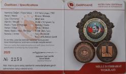 2025 MİLLİ İSTİHBARAT TEŞKİLATI BRONZ 2,5 TÜRK LİRASI HATIRA PARASI ÇİL SERTİFİKALI 2253 ÇOK NADİR