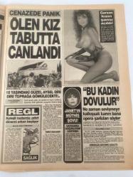 BUGÜN 2 GAZETESİ - 25 ŞUBAT 1991 - TAM TAKIM 8 SAYFADIR -Hülya-Şarkıcı Emel-Spiker Orhan-Kubilay Gülbeyk-Mualla-Hz. Muhammed-Zerrin Erdoğan-Prof. Dr. Yıldız Tümerdem-Carmelo Bago-Reha Erus-Saliha Aydın-Zülküf Dede-Nuriye-İbrahim Ayaz-Melike-Üner Önder-Nuik Korkunç intikam-Güzel Hülya AIDS bulaştırdığı sevgilisi tarafından öldürüldü-Katil zanlısı İranlı patron-Kocamı gerdek gecesi bağladılar-Hz. Muhammed’e de büyü yapmışlardı-Ölen kız tabutta canlandı-Regl-Kolejli kızlarda adet dönemi erken başlıyor-Bu kadın dövülür-Mucize-Bombalar camileri vuramadı-Arka koltukta aşk-Aşk kurbanı-İstediğin cinste doğur-Karım keçi oldu-Bana yüz çevirme Nuriye’m-Zülküf Dede karısı sandığı keçisini hoca hoca dolaştırıyor Gülmece güldürmece-Üner Önder-Nuik